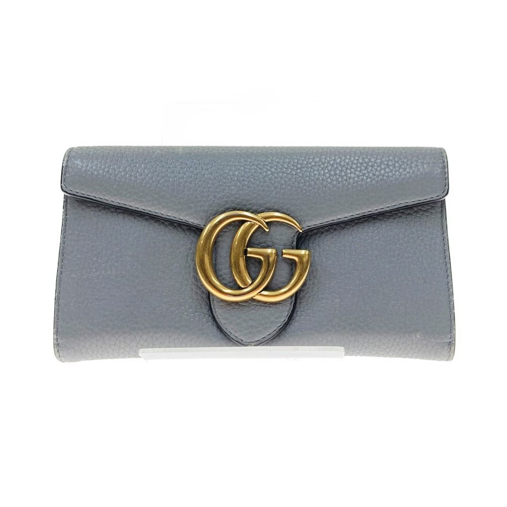 〇〇GUCCI グッチ GGマーモント コンチネンタルウォレット 長財布