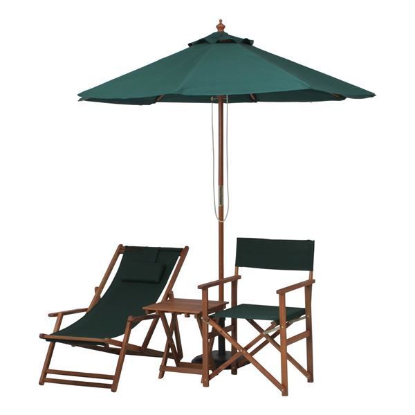 木製パラソルII 屋外