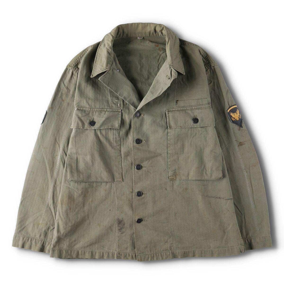 アメリカ軍 ヘリンボーンツイルジャケット 40's Deadstock U.S.Army M43 HBT jacket アメリカ軍
