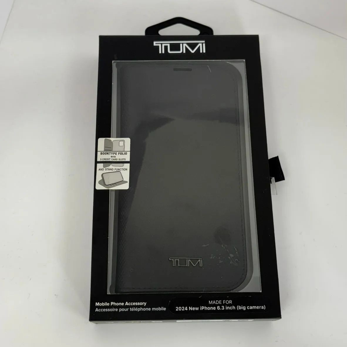 アウトレット】TUMI iPhone 16 Pro用ケース 本革手帳型ケース