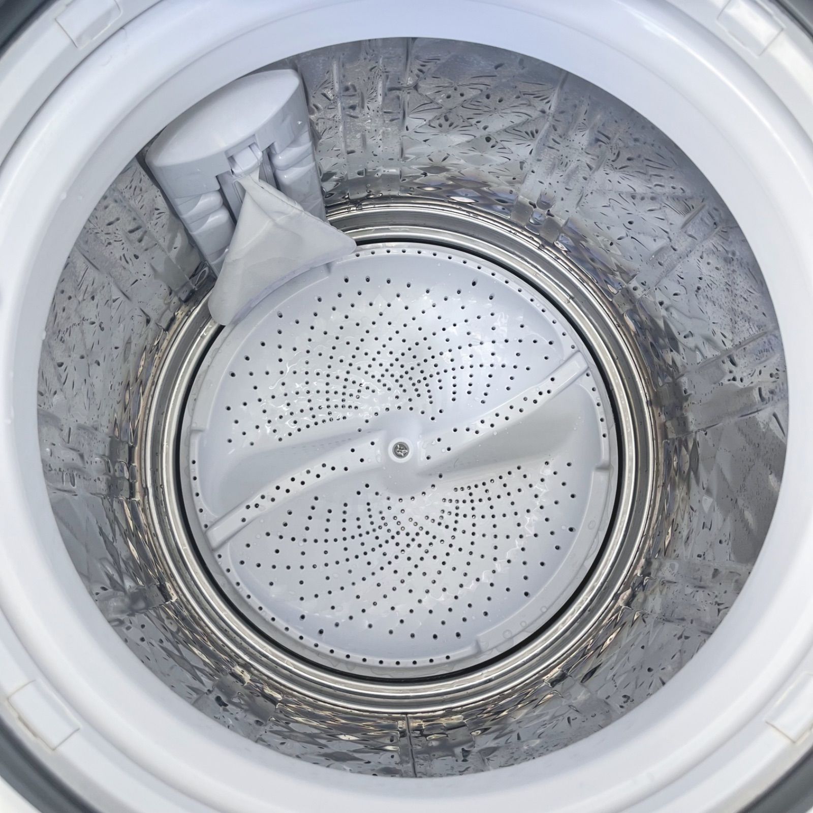 109取付無料！SHARP熱乾燥搭載！グラストップパステルピンク8kg洗濯機 109取付無料！SHARP熱乾燥搭載！グラストップパステルピンク8kg