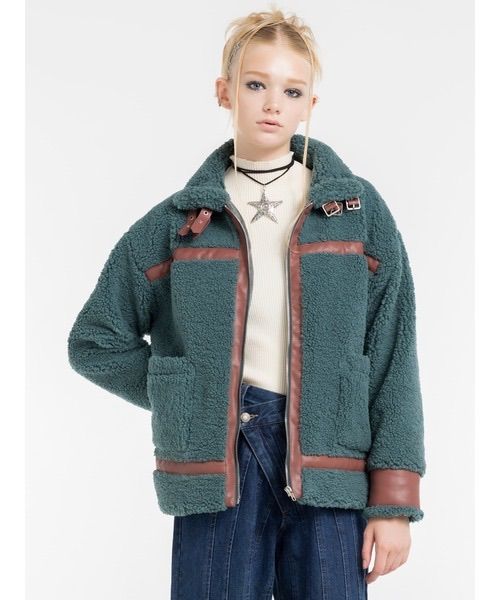 DURAS ベルト付きスタンド ボアジャケット SIROKUMA-CORPORATION_COM