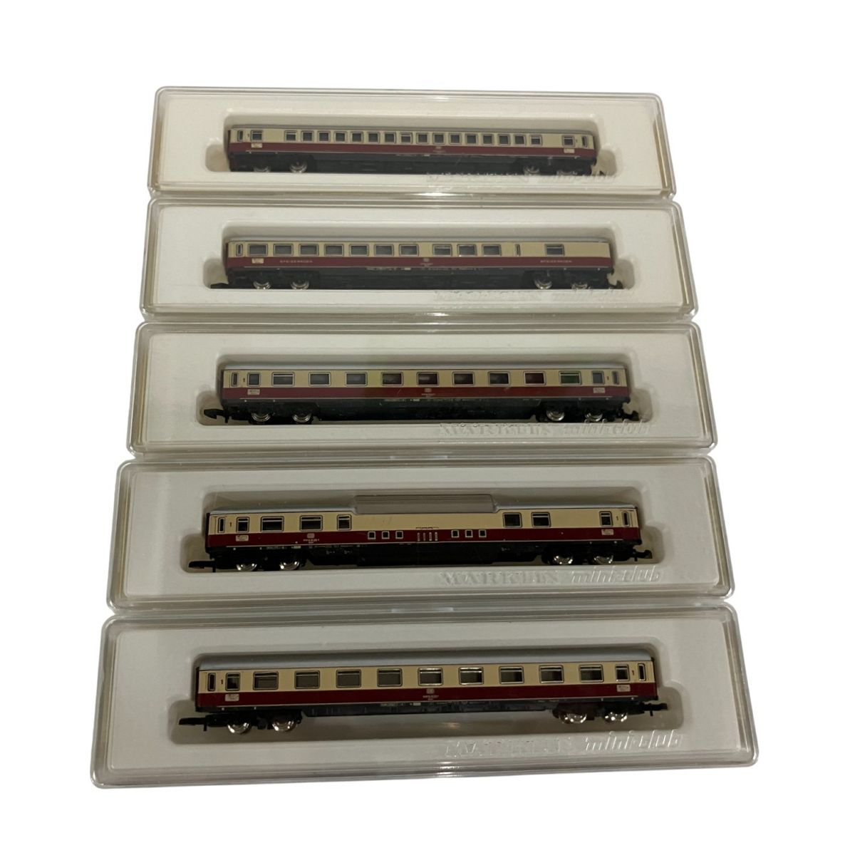 marklin メルクリン mini-club ミニクラブ 8724x2 8725 8726 8728 Zゲージ DB 5両セット 鉄道模型 ジャンク B10428107