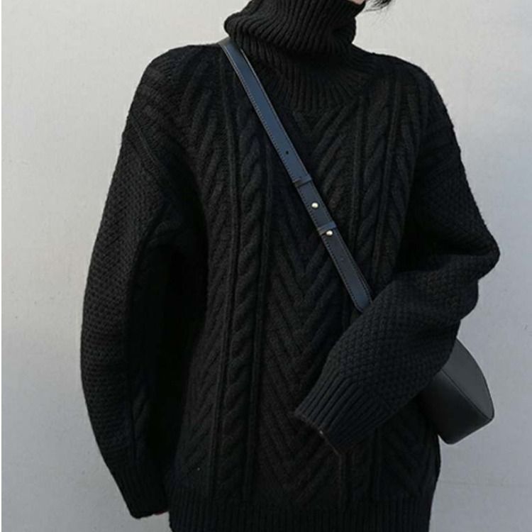 長袖ニット レディース ニット セーター トップス ハイネック ニットセーター タートルネック ニットソー 厚手 防寒 通勤 シンプル ゆったり カジュアル 着痩せ おしゃれ 大人 体型カバー プレゼントxkmilyx117 DZ20 STEELWINDOWSANDDOORS_COM