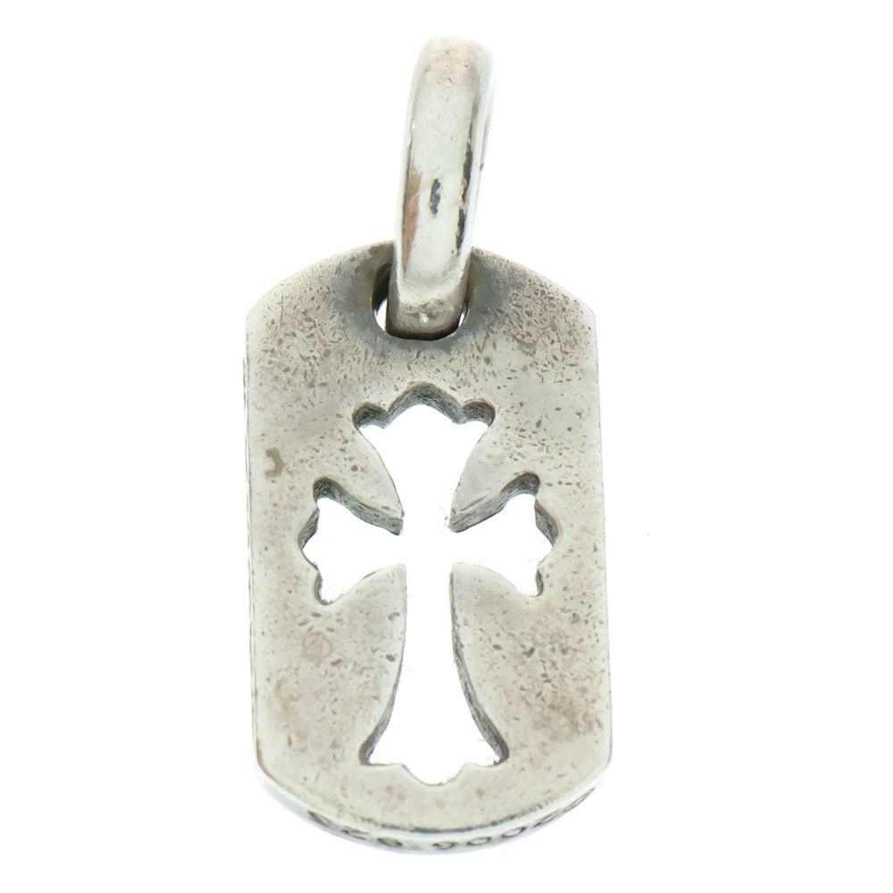 CHROME HEARTS クロムハーツ DT TNY CO CRS タイニーカットアウトクロスドッグタグ チャーム ペンダントトップ シルバー BCA252