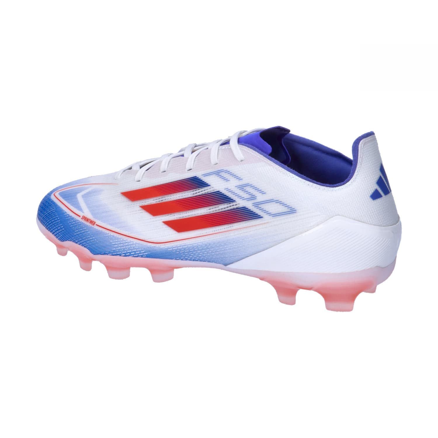 アディダス サッカースパイク F 50 プロ HG AG NIR 03 フットウェアホワイト ソーラーレッド ルシッドブルー IF 1325 27.0 cm