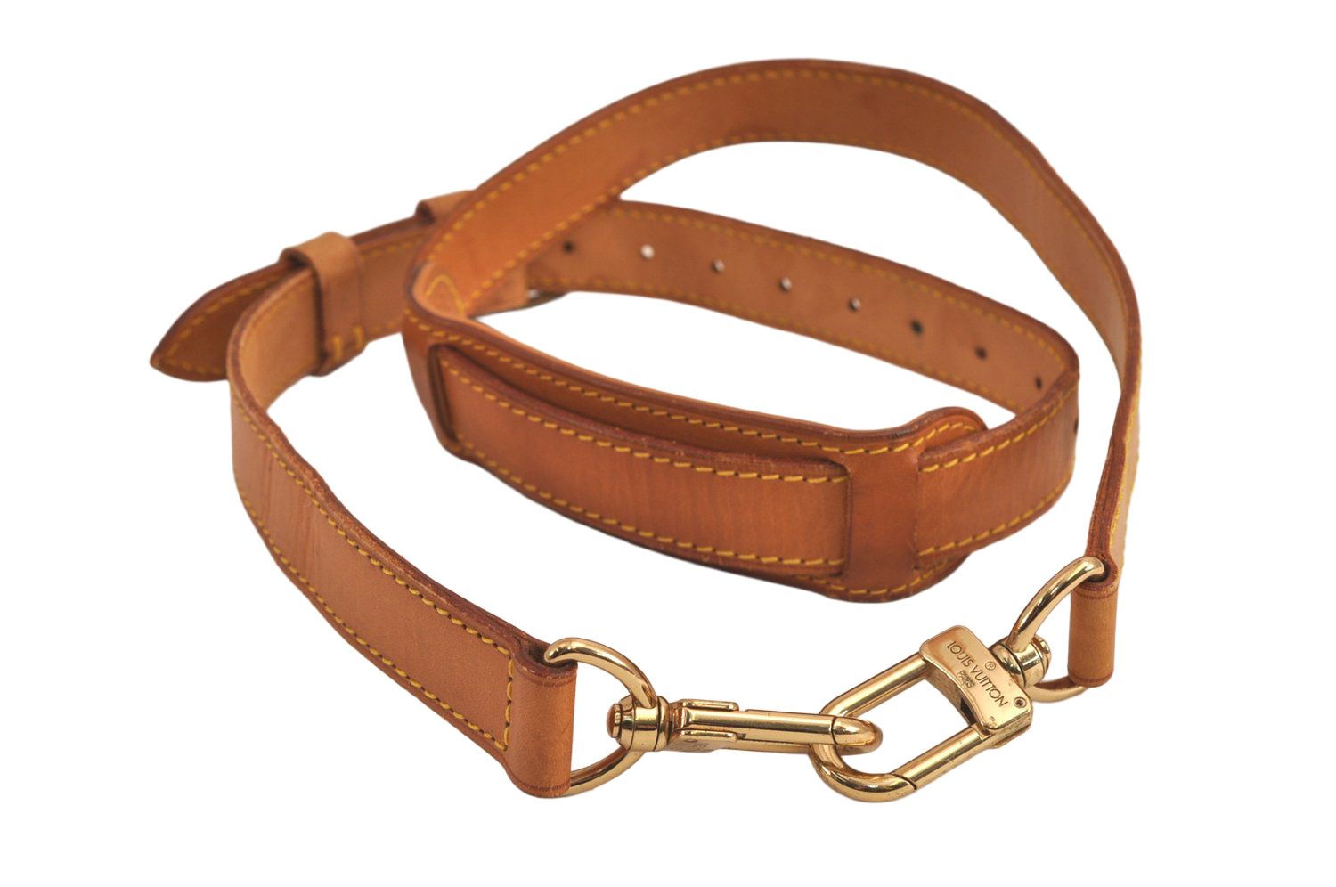 LOUIS VUITTON ルイヴィトン レザー ショルダーストラップ ベージュ 36.2-43.3 LV 6748M