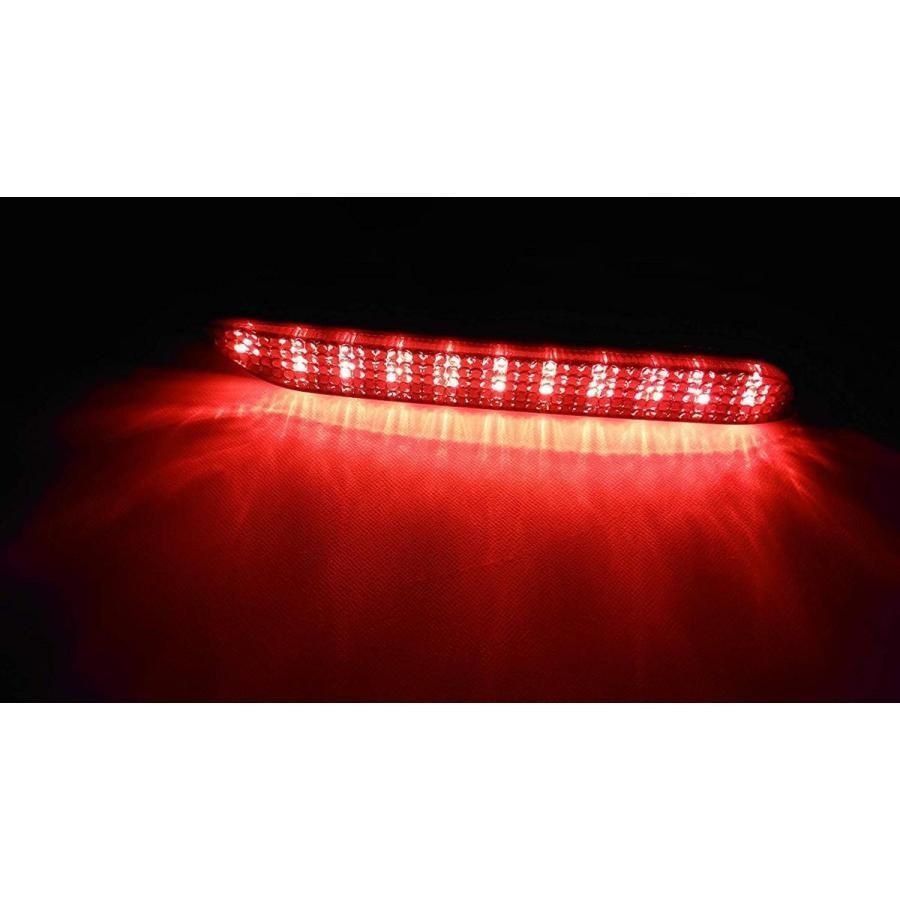 スモークレンズ　トヨタ 42連 LED リフレクター リアバンパー ライト ランプ　ヴォクシー ZRR70 ZRR75　Z ZS LY010