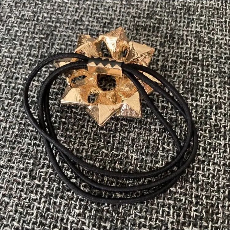 キラキラ ビジュー ヘアゴム ① キラキラビジューラウンドレジン