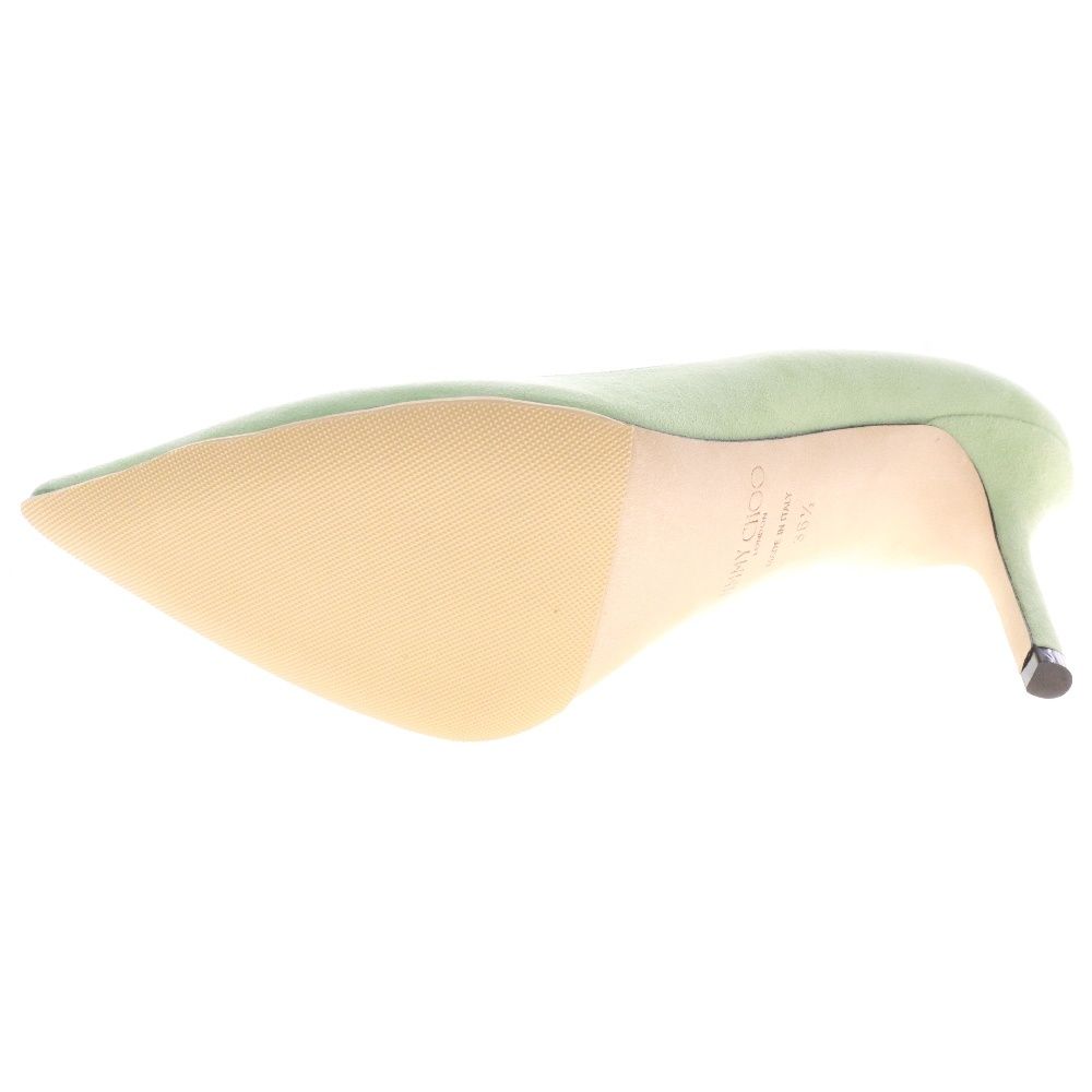 美品【ジミーチュウ】AGNES MINT スウェード ミントグリーン　36.5 JIMMY CHOO (ジミーチュウ) AGNES MINT ポインテッドトゥ