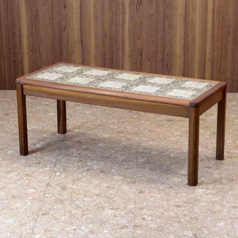 タイルトップテーブル ヴィンテージ イギリス 長方形 ミッド