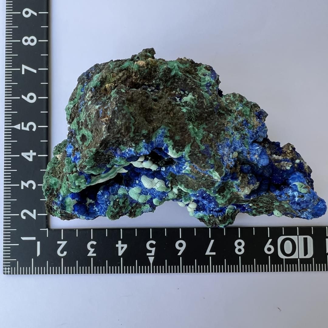 E21029】マラカイトを伴うアジュライト アジュライト 藍銅鉱 岩絵の具