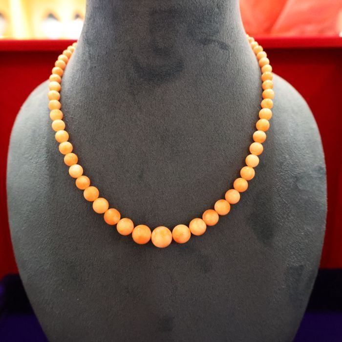 赤珊瑚 ネックレス シルバー金具 宝石 サンゴ レディース アクセサリー 