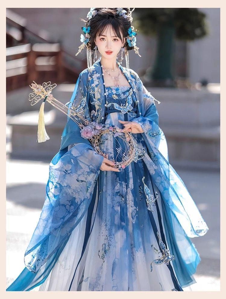 星 2025 豪華刺繍 漢服 かんふく 古風衣装 レトロ風 中華ロリータ コスプレ ワンピース 唐装 仙女服 中華風 美しい刺繍 学園祭用 文化祭用 舞台演出用 日常着 プレゼント用 レディース用HF214
