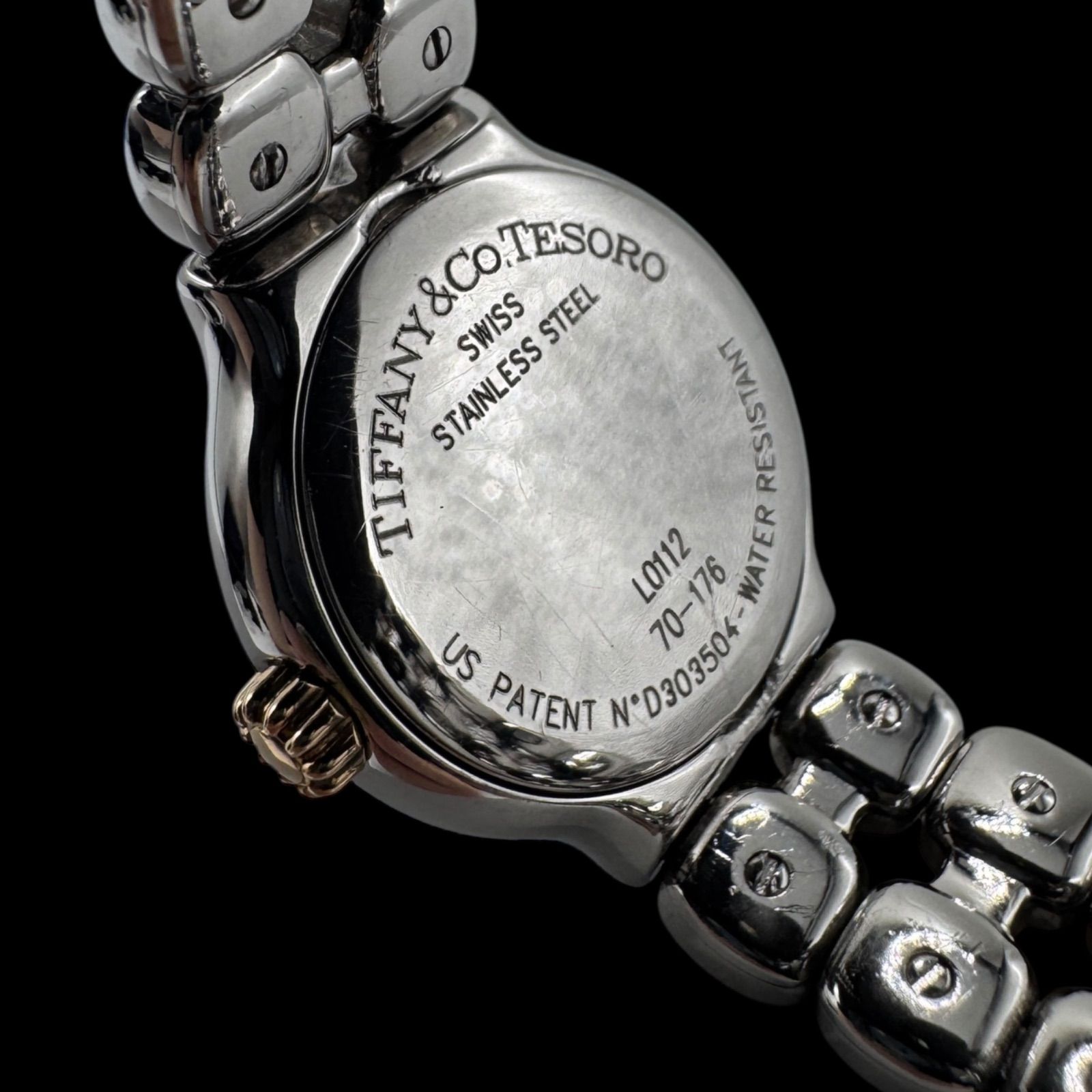 TIFFANY&Co. TESORO L0112 2コマ ティファニー TIFFANY & CO. 稼働品 ティソロ TESORO 腕時計 K18