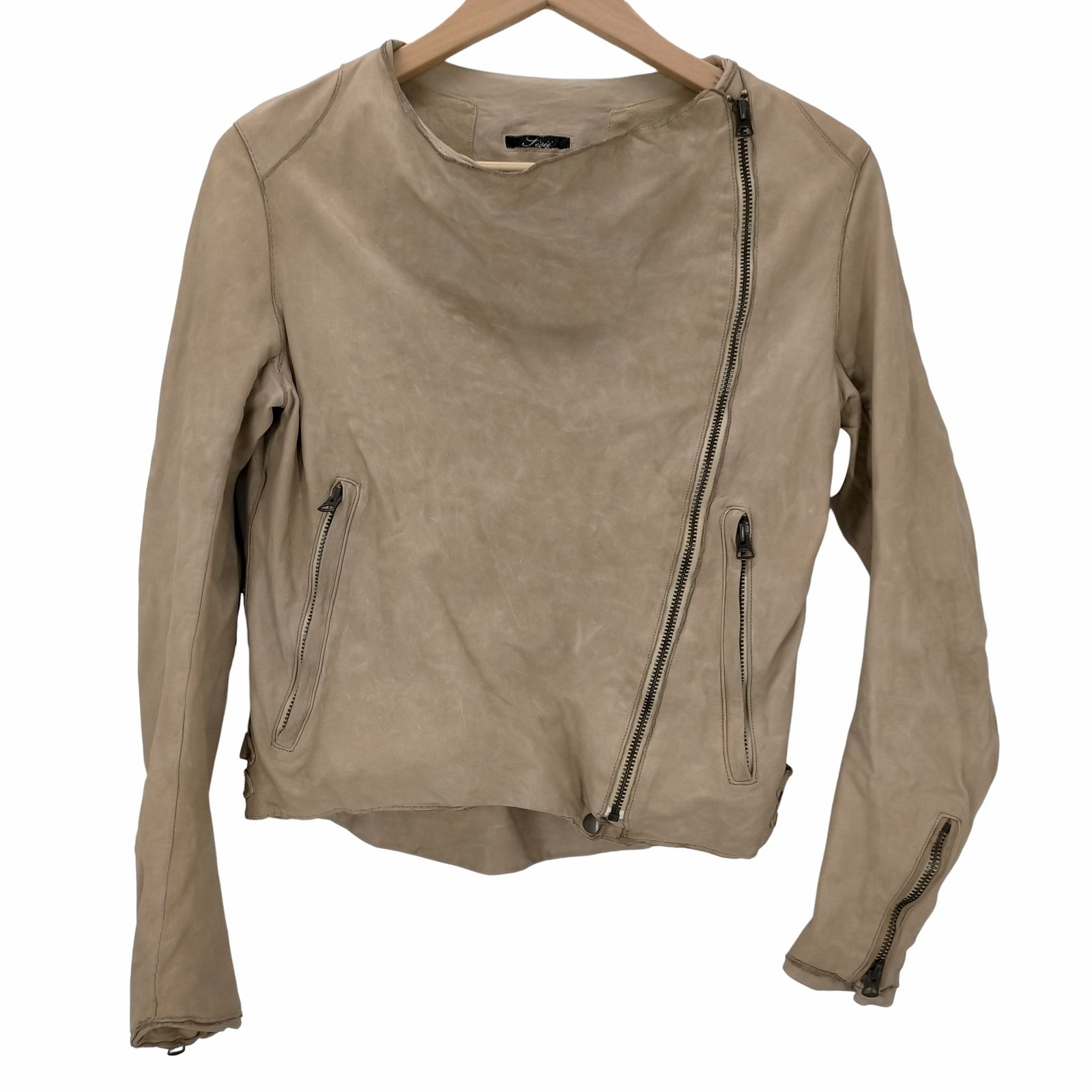 シシ sisii シシ sisii レザー ジャケット ライダース 牛革 ジップ  