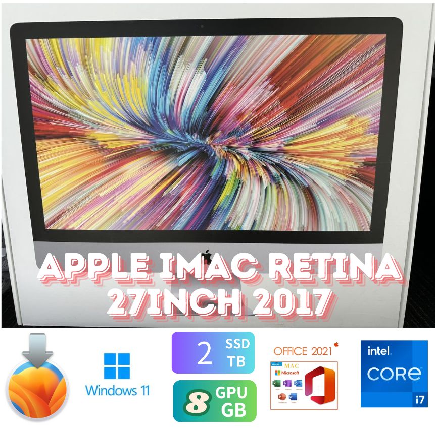 iMac 2017 27㌅ i7 64GBメモリ SSD2TB & HDD2TB iMac 2017 27㌅ i7 64GBメモリ SSD2TB & HDD2TB アップルiMac Retina5K