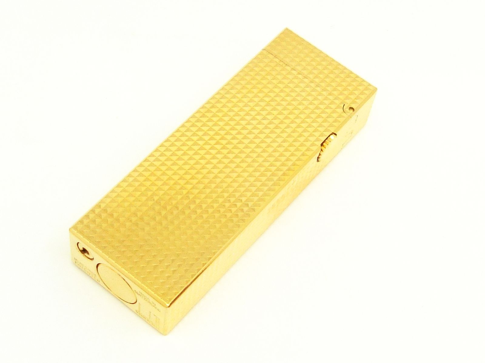 AA11104 ダンヒル ガスライター ゴールド ピラミッドカット 超 着火保証