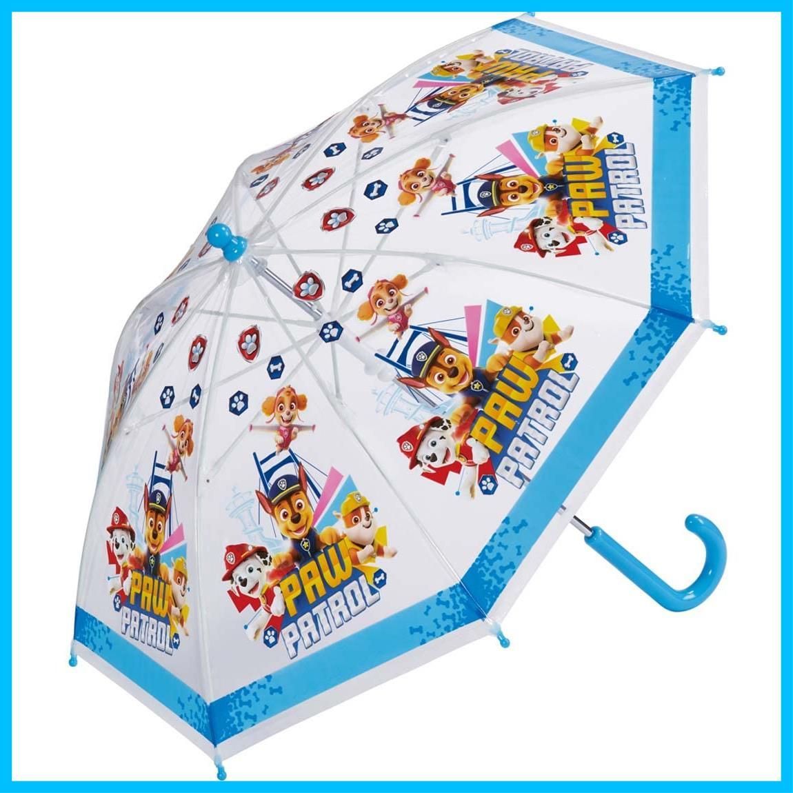 パウパトロール 3 4才向け 約95 105ｃｍ 40 cm 園児向け 指を挟みにくい手開き式 ビニール傘 8本骨スケーター skater 男の子 子供用 UBＶ2-A