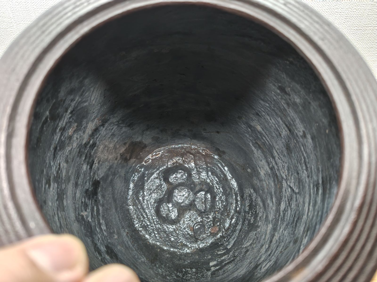 逢絢亭 茶道具 釜 風炉釜 筒釜 姥口釜 糸目模様 日展審査員 横倉嘉山 共箱入り WWW_IBETON_RU