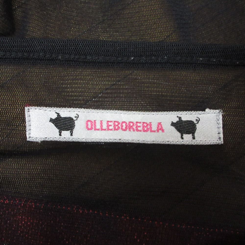 良品 OLLEBOREBLA オレボレブラ アルベロベロ ぶたさん パッチワーク メッシュ ベスト ノースリーブカットソー ブラック レディース 古着 中古 良品 OLLEBOREBLA オレボレブラ アルベロベロ ぶたさん パッチ