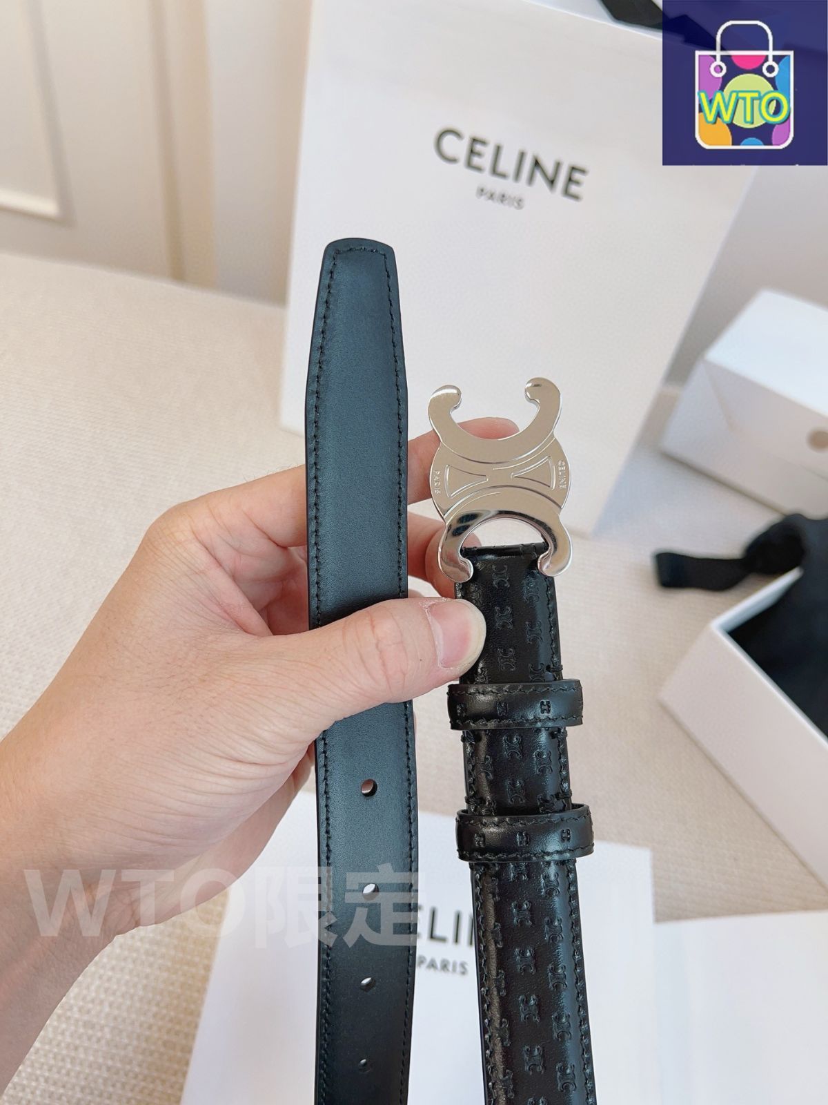 今日特価】CELINE オリジナルレザーベルト-1 - メルカリ