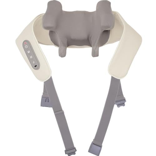 Liaolee ネックケア 首 肩 腰 背中 太もも リラクゼーション器 2025新登場 温熱機能 コードレス USB充電式 強度調節 静音 軽量 長さ調節 洗える布カバー 簡単操作 母の日 父の日 記念日 誕生日 新年 プレゼント クリスマス お祝い 家