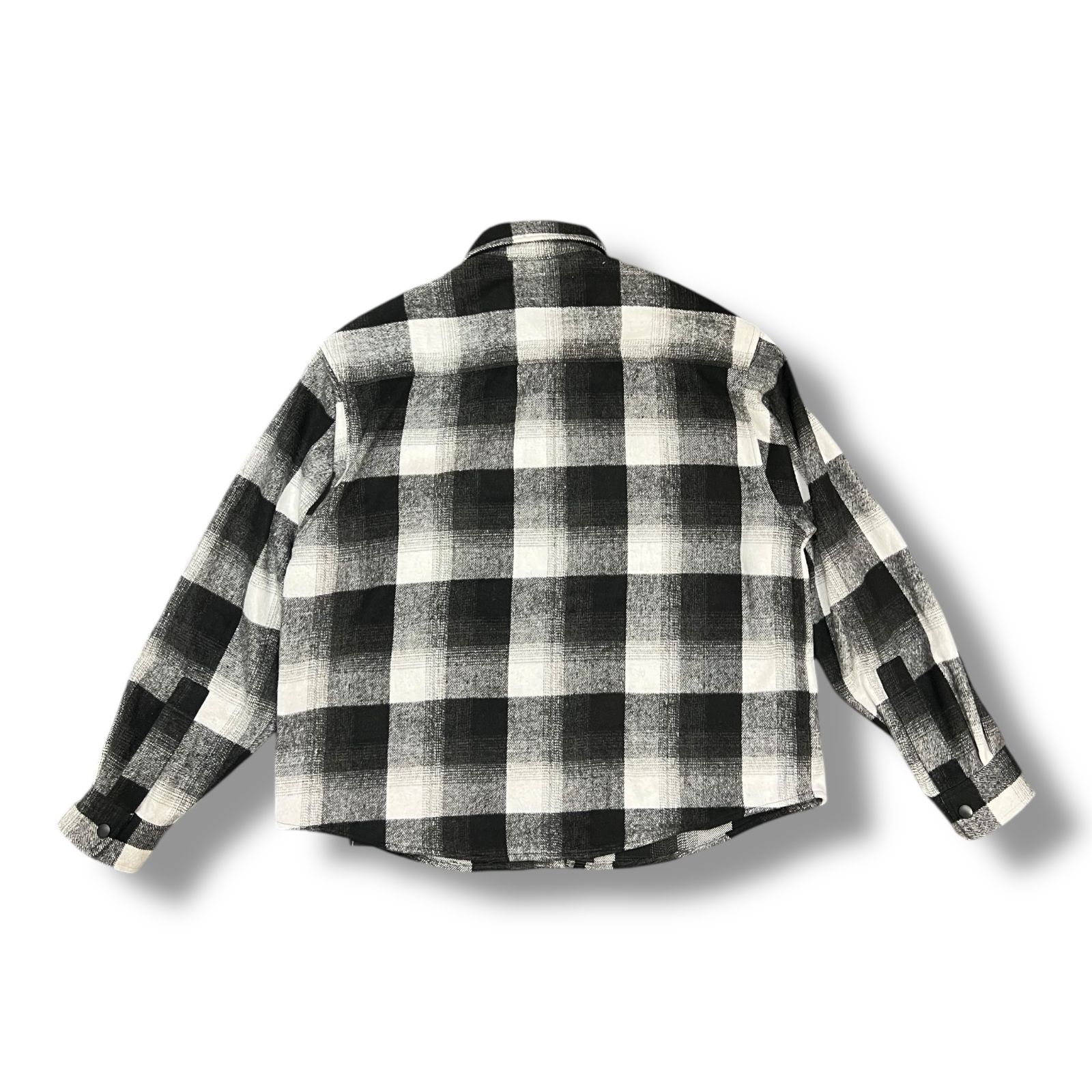 MSML チェックスナップボタンシャツ IM MEN フラットスクエアスナップ