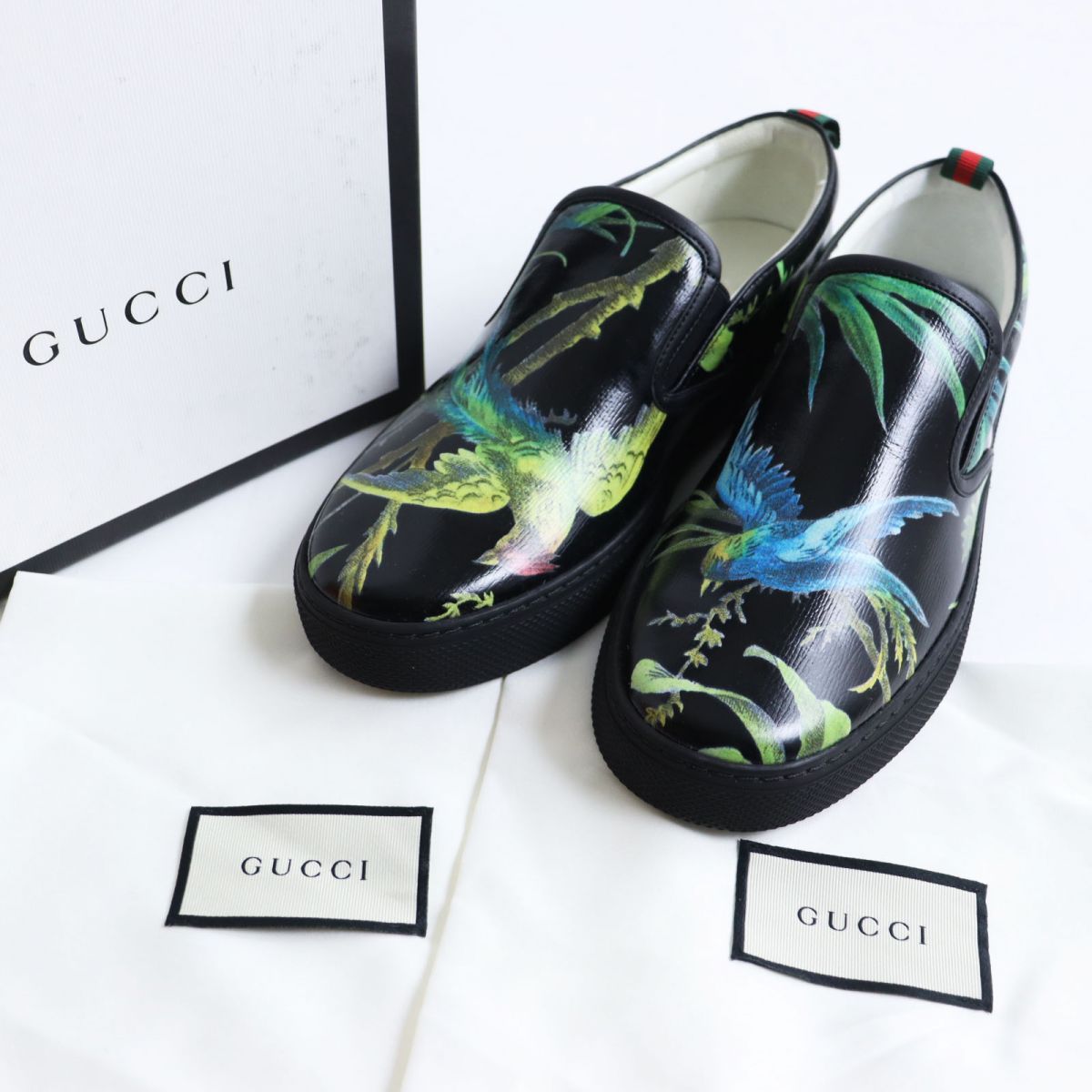 未使用品○GUCCI/グッチ 407364 トロピカル バード シェリーライン