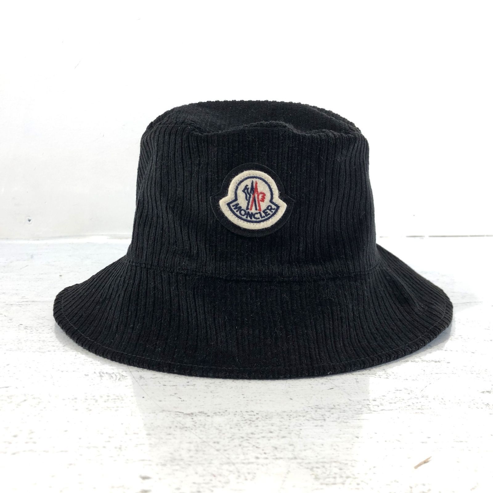 中古】 身近 MONCLER モンクレール バケットハット リバーシブル 