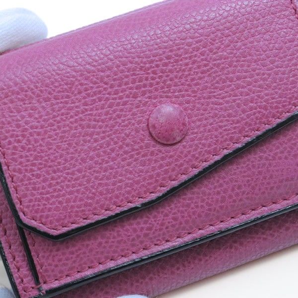 広尾店】ヴァレクストラ Valextra コンパクトパース 三つ折り財布  