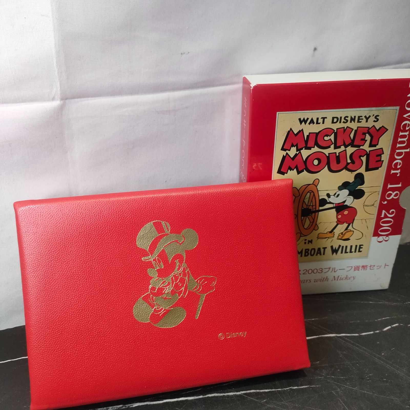 ディズニー 75周年 ミッキーマウス 2003年 純銀メダル入り プルーフ貨幣セット 記念硬貨