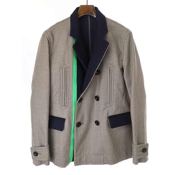 sacai サカイ 22AW Check Bonding Jacket チェックボンディング