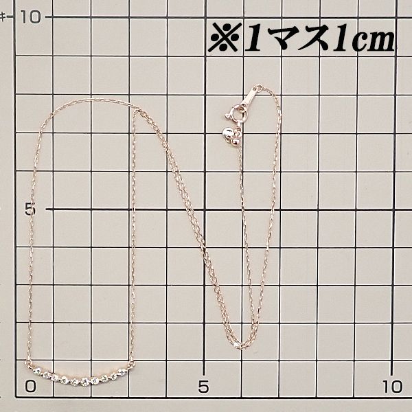 イエローダイヤモンド ネックレス K18ピンクゴールド カーブ 中古 宝正  