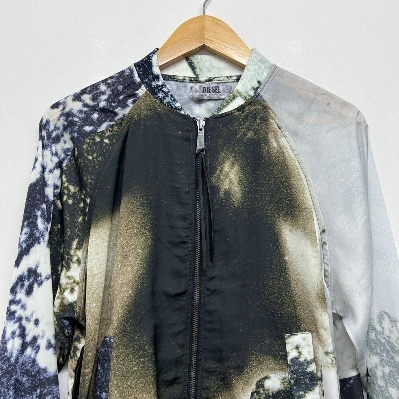 DIESEL ディーゼル　パイソン柄ボンバージャケット　S DIESEL 被さる ディーゼル パイソン柄ボンバージャケット S
