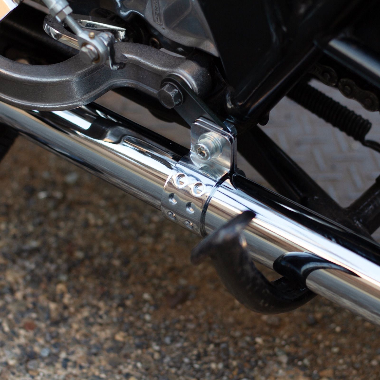 【美品・中古】W650 社外マフラー Motor Rock オールドスタイル MOTOR ROCK W650/400用 オールドスタイル手曲げマフラー Type2