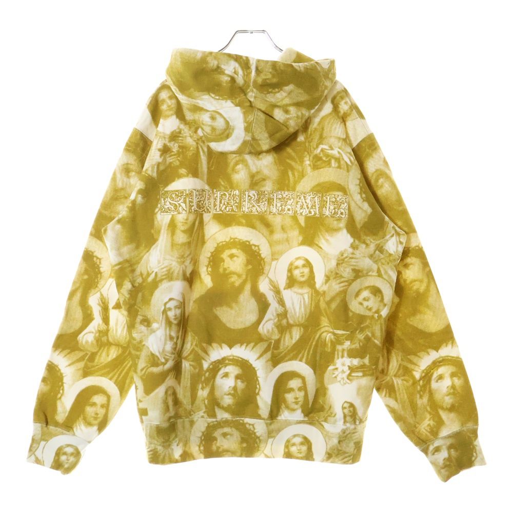 supreme ジーザス&マリア総柄パーカー　GOLD Mサイズ SUPREME (シュプリーム) 18AW Jesus and Mary Hooded Sweatshirt
