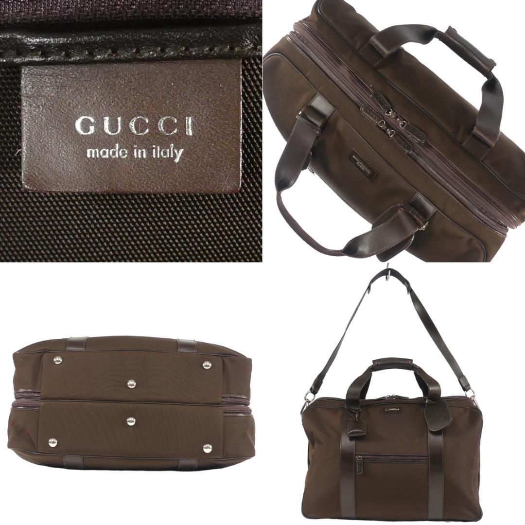 GUCCI　ボストンバッグ　ビジネスバッグ　バッグ　グッチ GUCCI グッチ ボストンバッグ 茶 ショルダー メンズ レザー AA1519