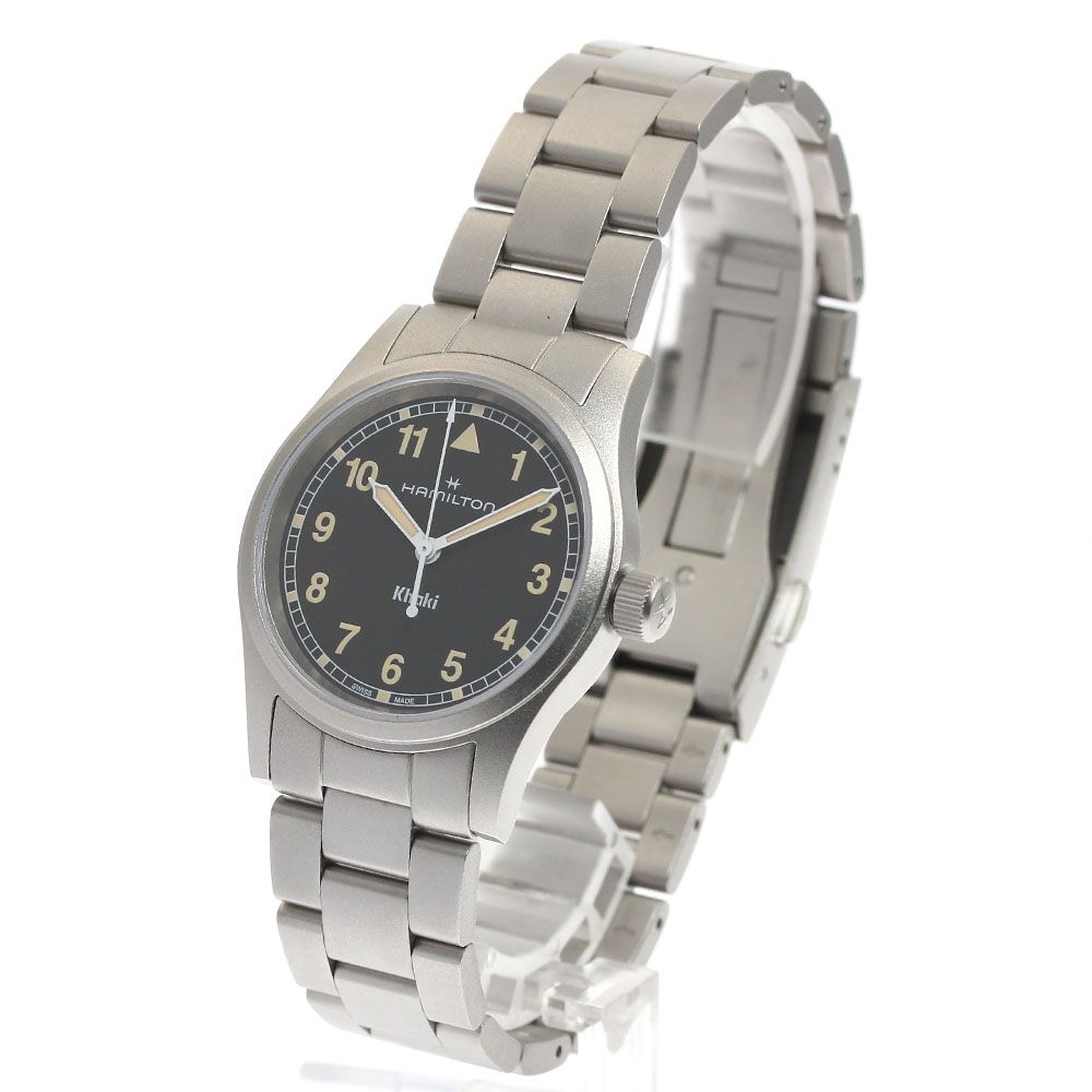ハミルトン HAMILTON H693010 カーキ フィールド クォーツ メンズ極美  