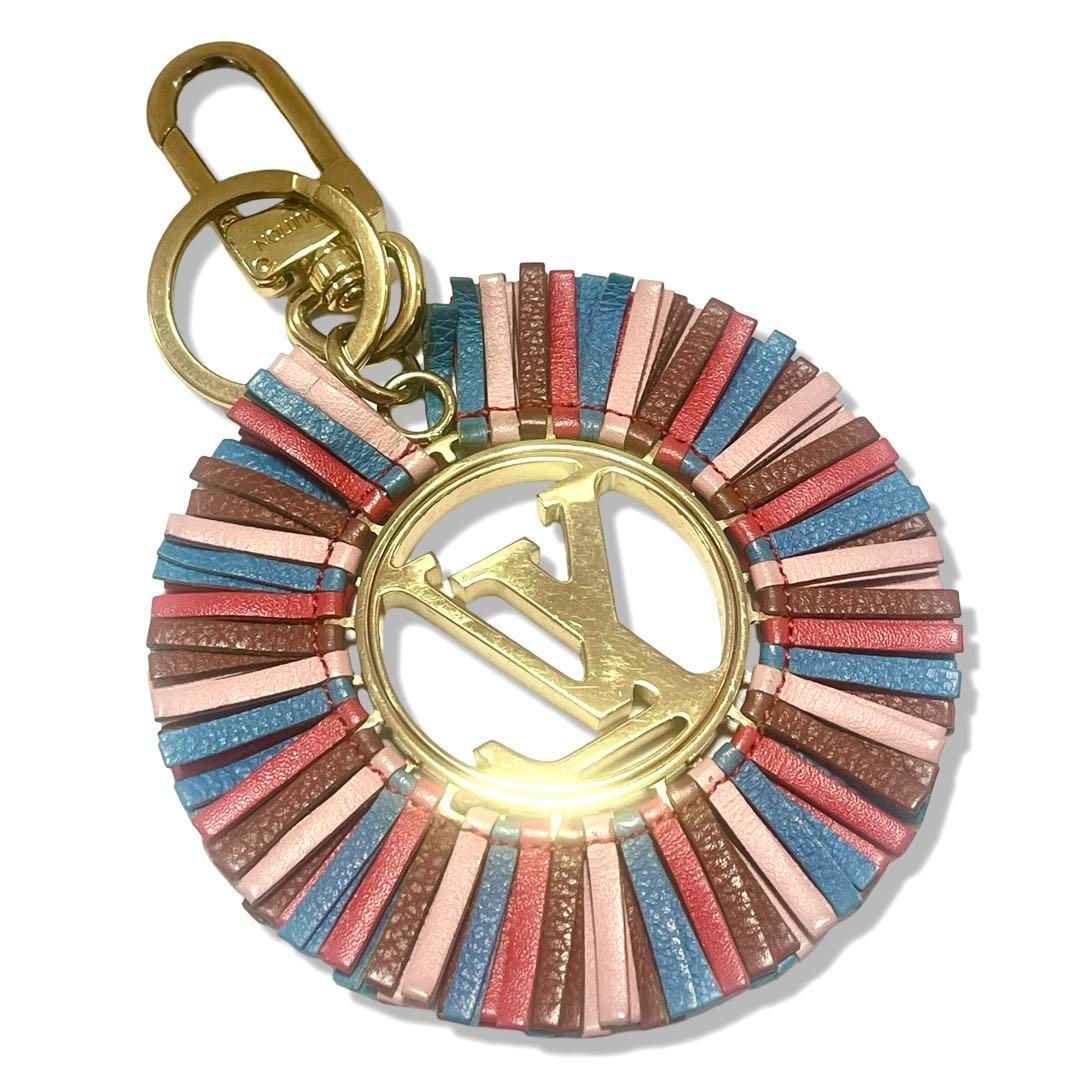 LOUIS VUITTON ルイヴィトン ポルトクレ LVフリンジ バッグチャーム マルチ 送料無