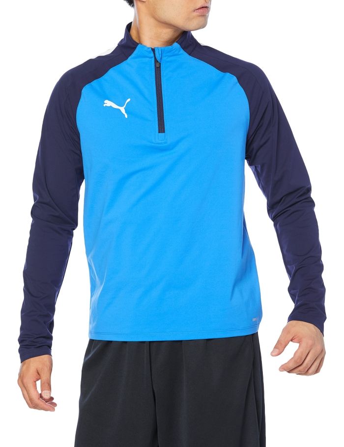 【新品・2営業日で発送】PUMA プーマ TEAMLIGA_1／4_ジップトップ (658017) 色 : PEACOAT-ELEC サイズ : 4XL 