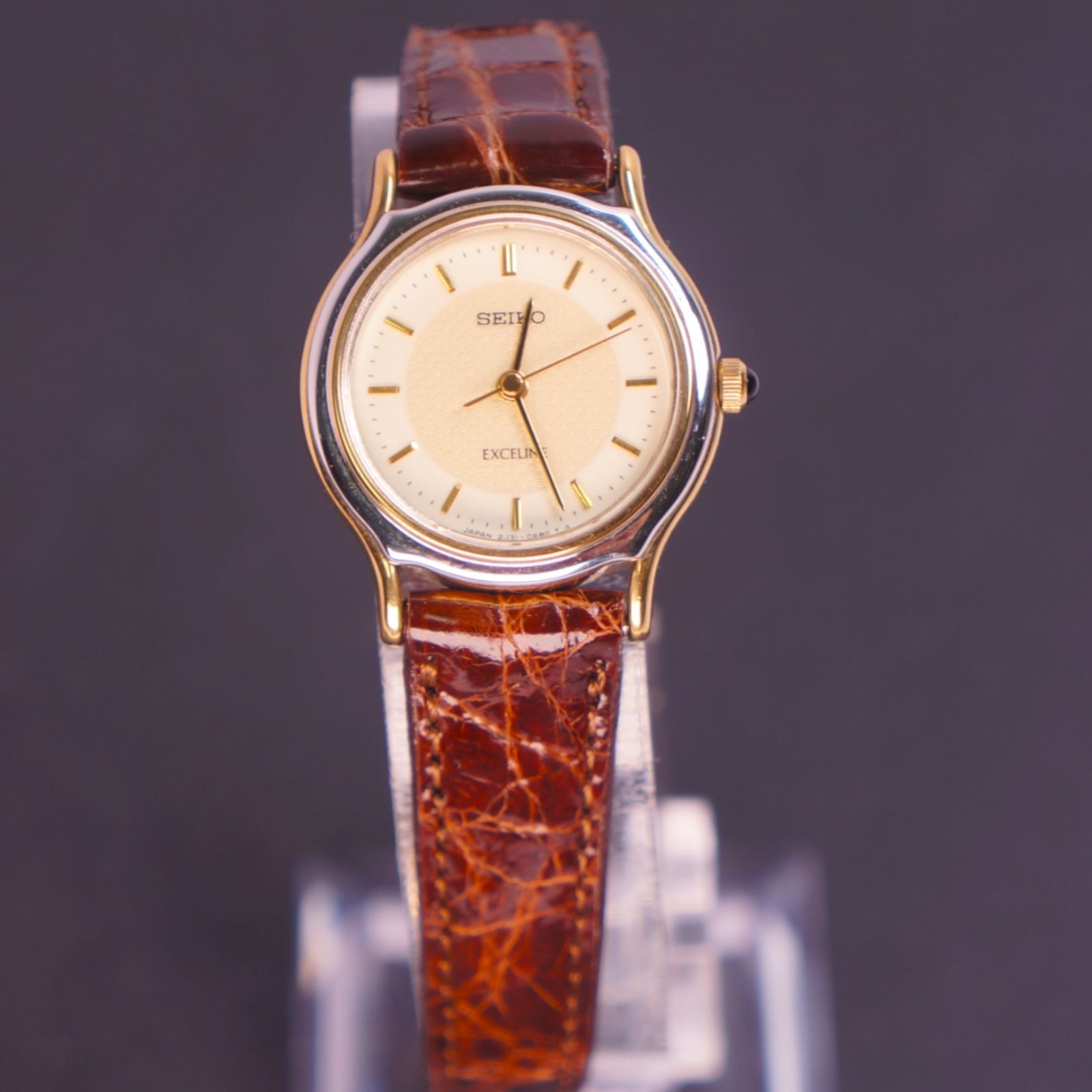 【電池交換済】206 SEIKO ExceLine ゴールド レディース 腕時計 稼働美品】SEIKO EXCELINE アンティーク レディース腕時計 新品