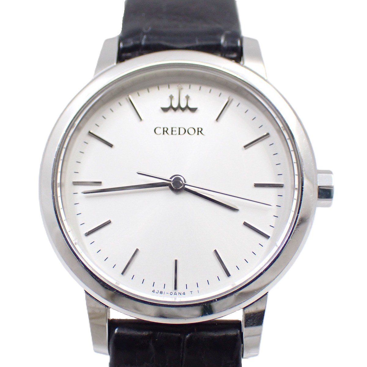 SEIKO セイコー クレドール シグノ クォーツ レディース 腕時計 シルバー文字盤 純正革ベルト GSAS045 | 4J81-0AH0 いおき質店