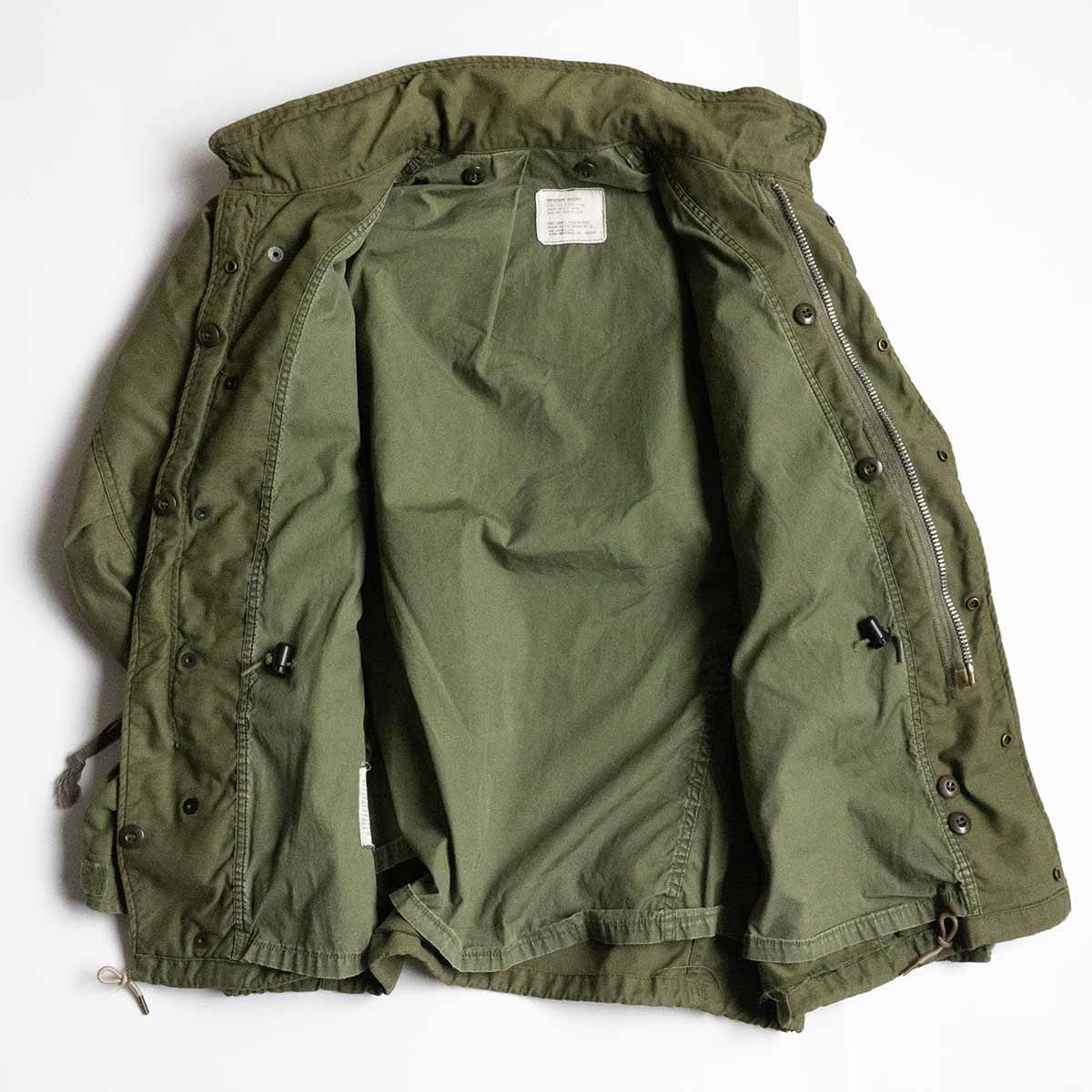60S/アルミジップ】US ARMY【M-65 2nd フィールドジャケット】MEDIUM 