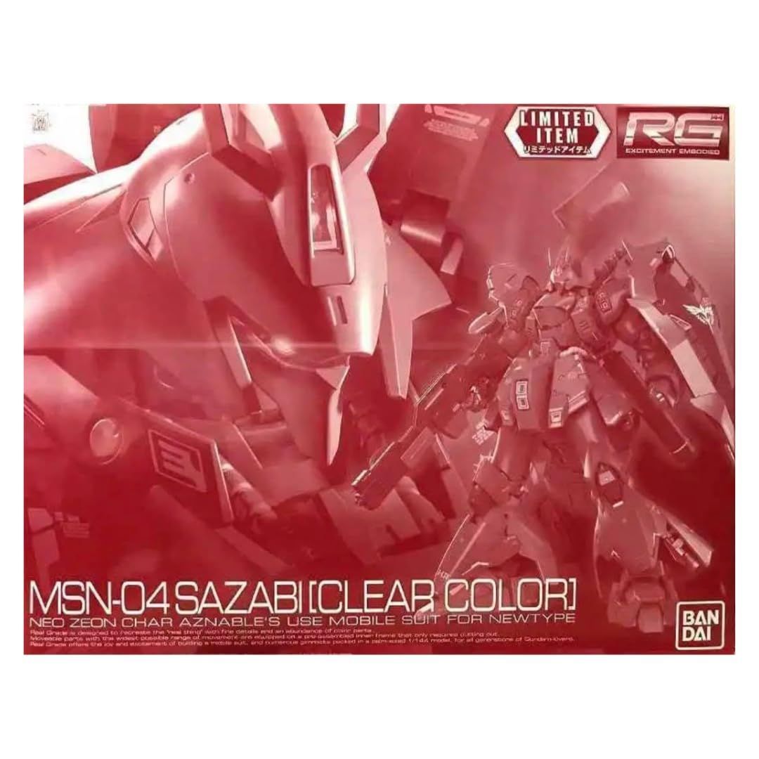RG 1|144 サザビー クリアカラー プラモデル 機動戦士ガンダム 逆襲のシャア ガンダムベース等