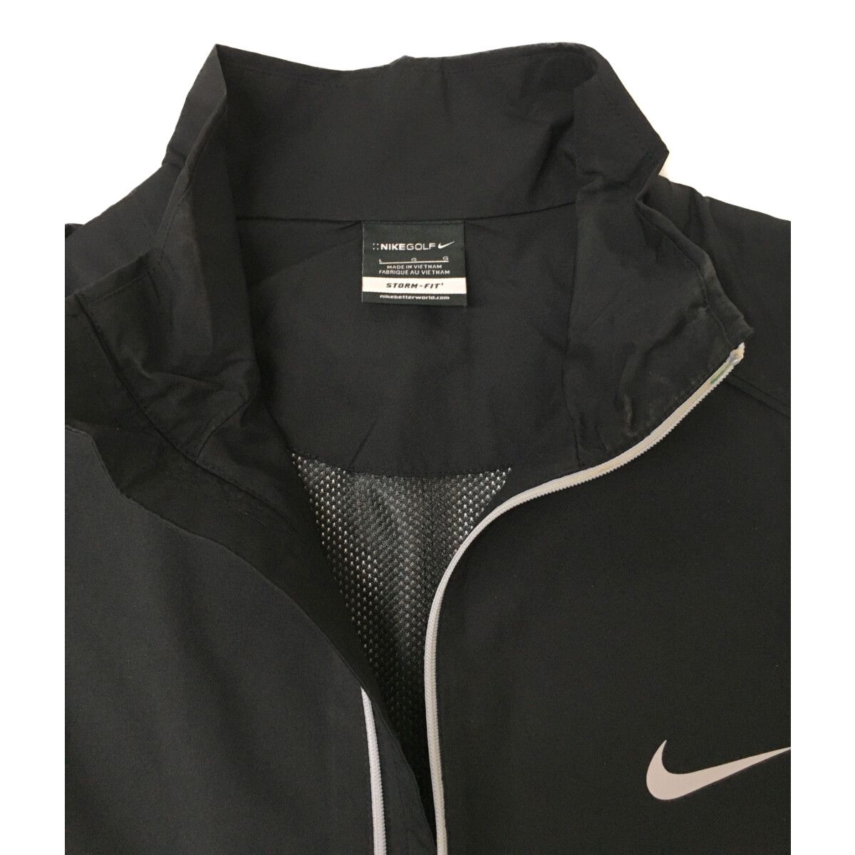 新品未使用 ナイキレインウェア size(L) BLACK 中古 メンズ ナイキ NIKE レインウエア L 黒 ブラック 2WAY 上下