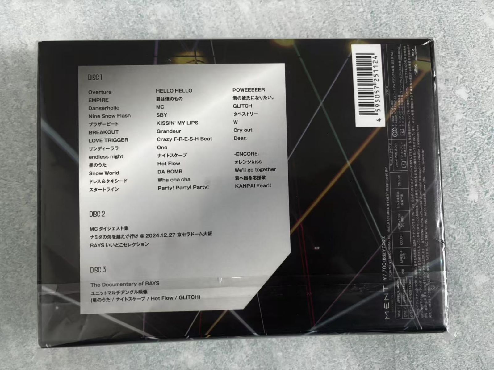 Snow Man Dome Tour 2024 RAYS(Blu-ray Disc3枚組) (初回盤
