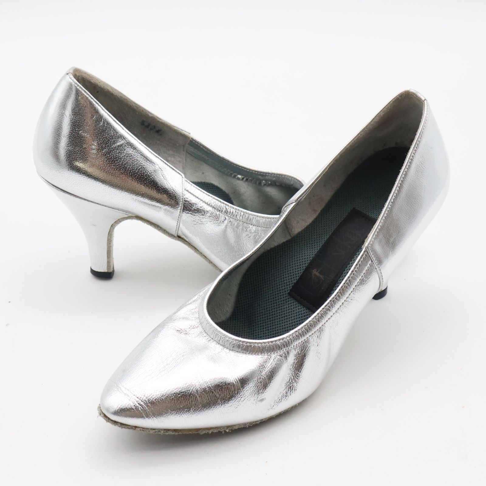 社交ダンス用衣装 22 1|2CM Sekine セキネ シルバー ダンス シューズ レディース用 モダン ヒール 光沢 艶 煌びやか 輝き 女性用 靴 ヒール