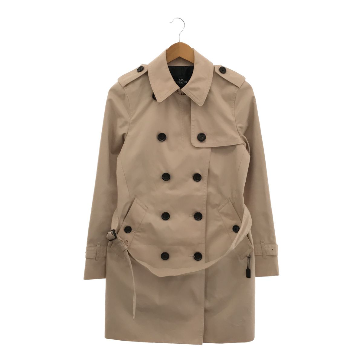 COAHC コーチ トレンチコート F34024 S ピンクベージュ ベルト  