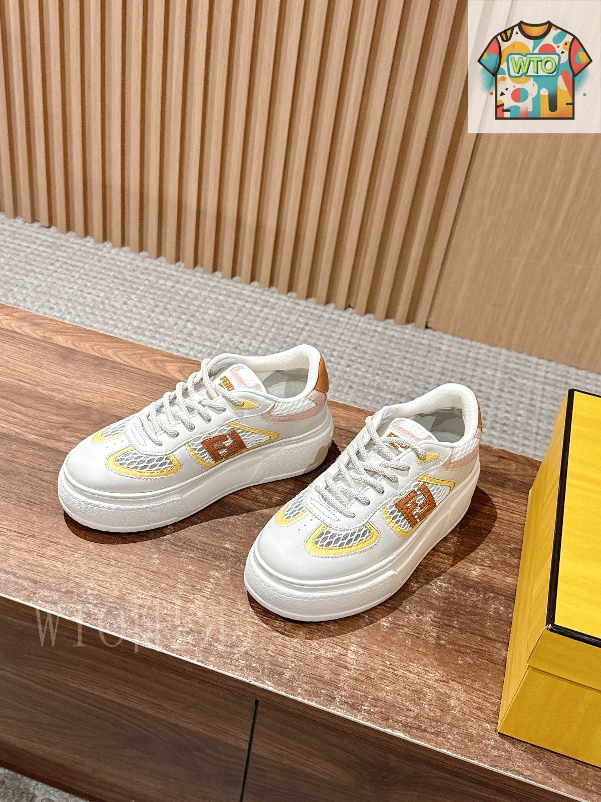 FENDI フェンディ Match 厚底スポーツシューズ01